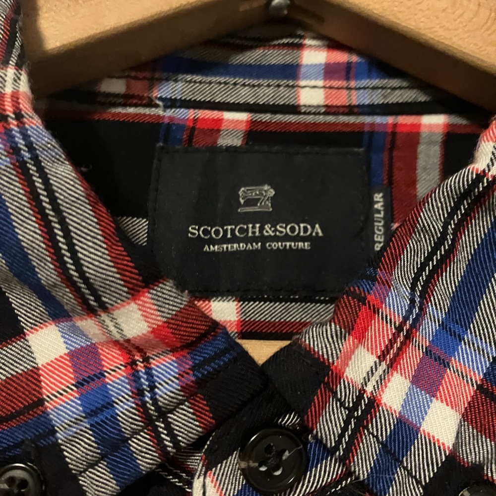 Scotch & Soda Men's Multicolor Plaid Shirt - M
